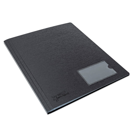 Rapesco Germ-Savvy Antibacterial A4 Hardcover Display Book 24 Pockets Black - Cafe Supply
