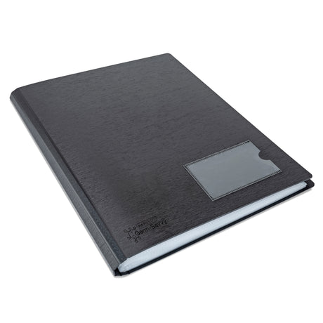 Rapesco Germ-Savvy Antibacterial A4 Hardcover Display Book 36 Pockets Black - Cafe Supply