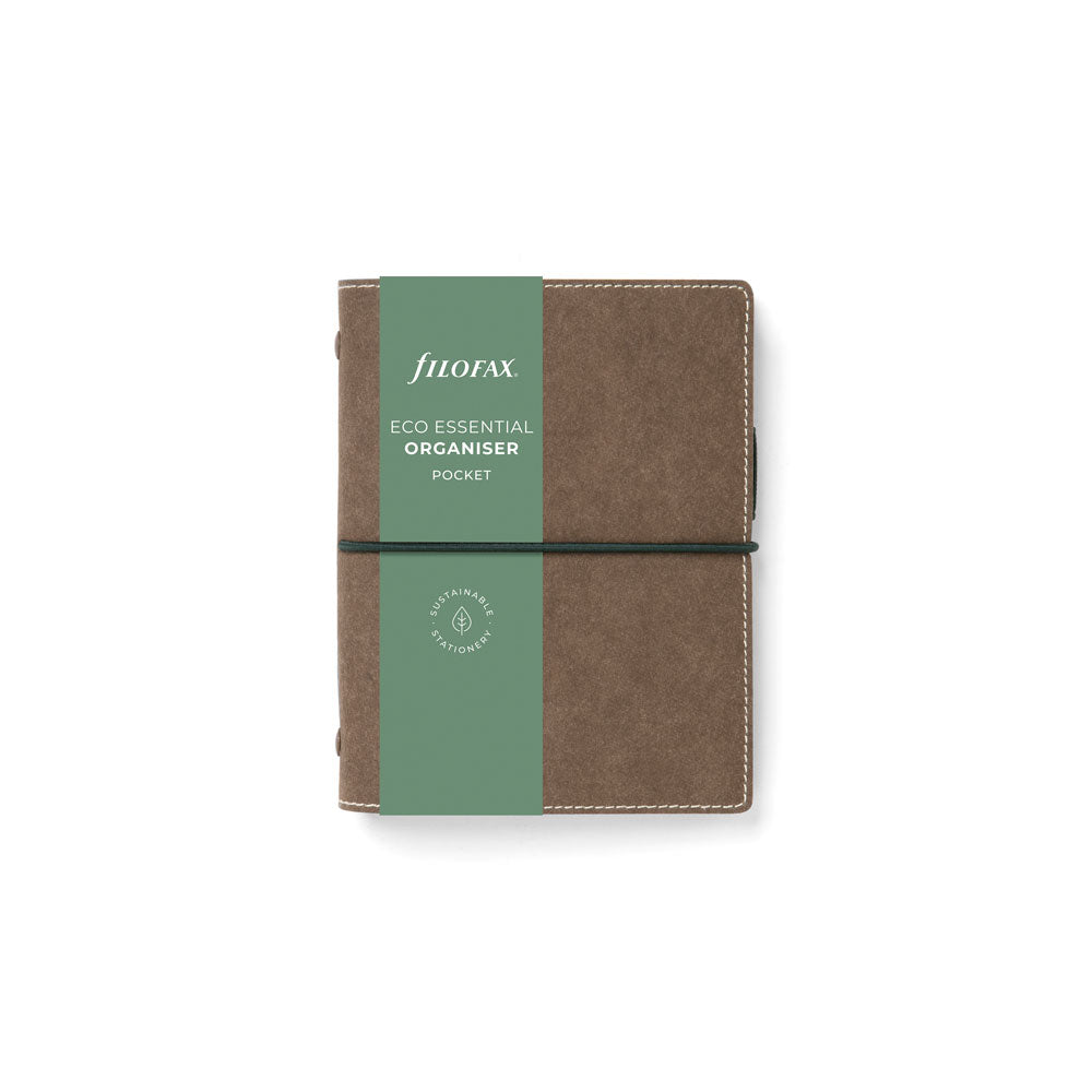 Filofax Eco Essential Pocket Organiser Dark Walnut - Cafe Supply
