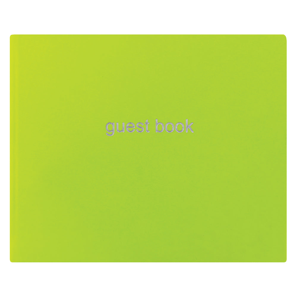 Letts Guest Book Dazzle Pear 127 Page 216x265mm - Cafe Supply