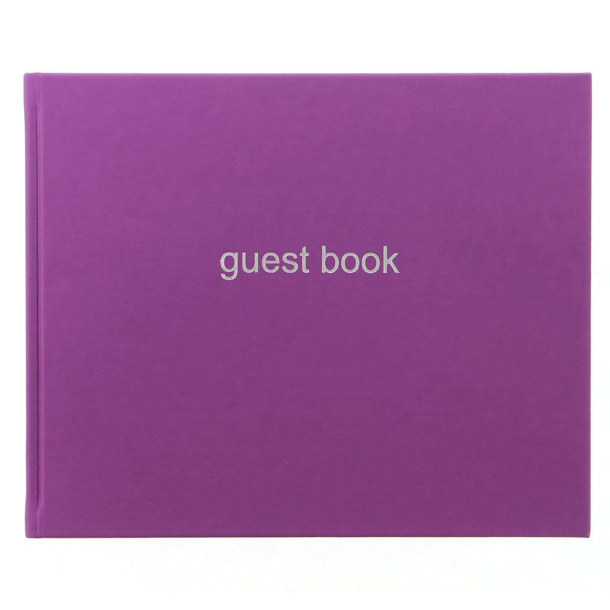 Letts Guest Book Dazzle Purple 127 Page 216x265mm - Cafe Supply