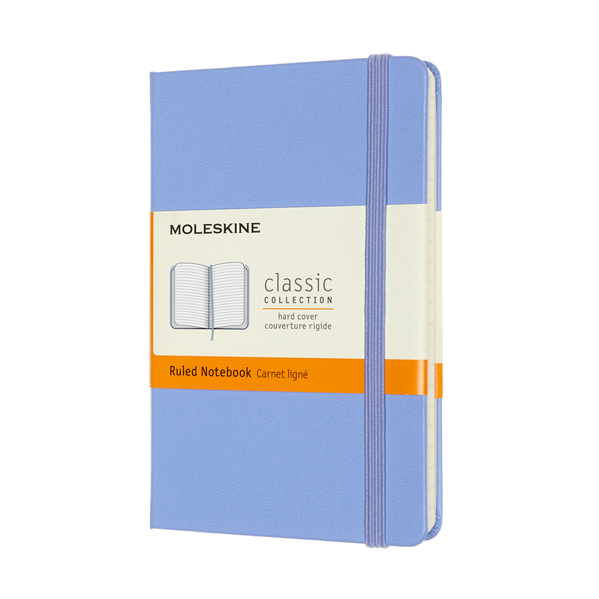 Moleskine Notebook Pocket Ruled Hydrangea Blue Hard - Cafe Supply