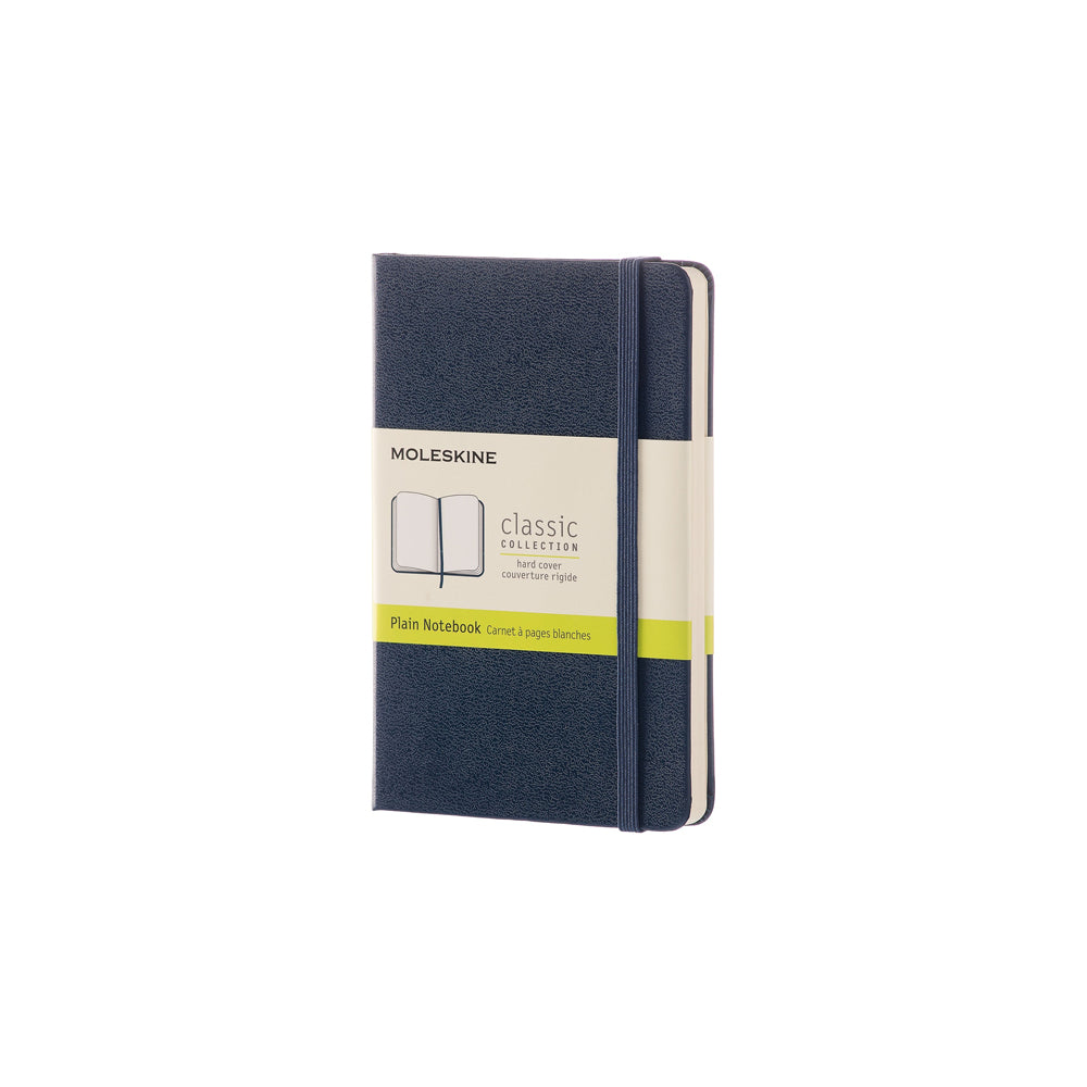 Moleskine Notebook Pocket Sapphire Blue Hard Cover Plain - Cafe Supply