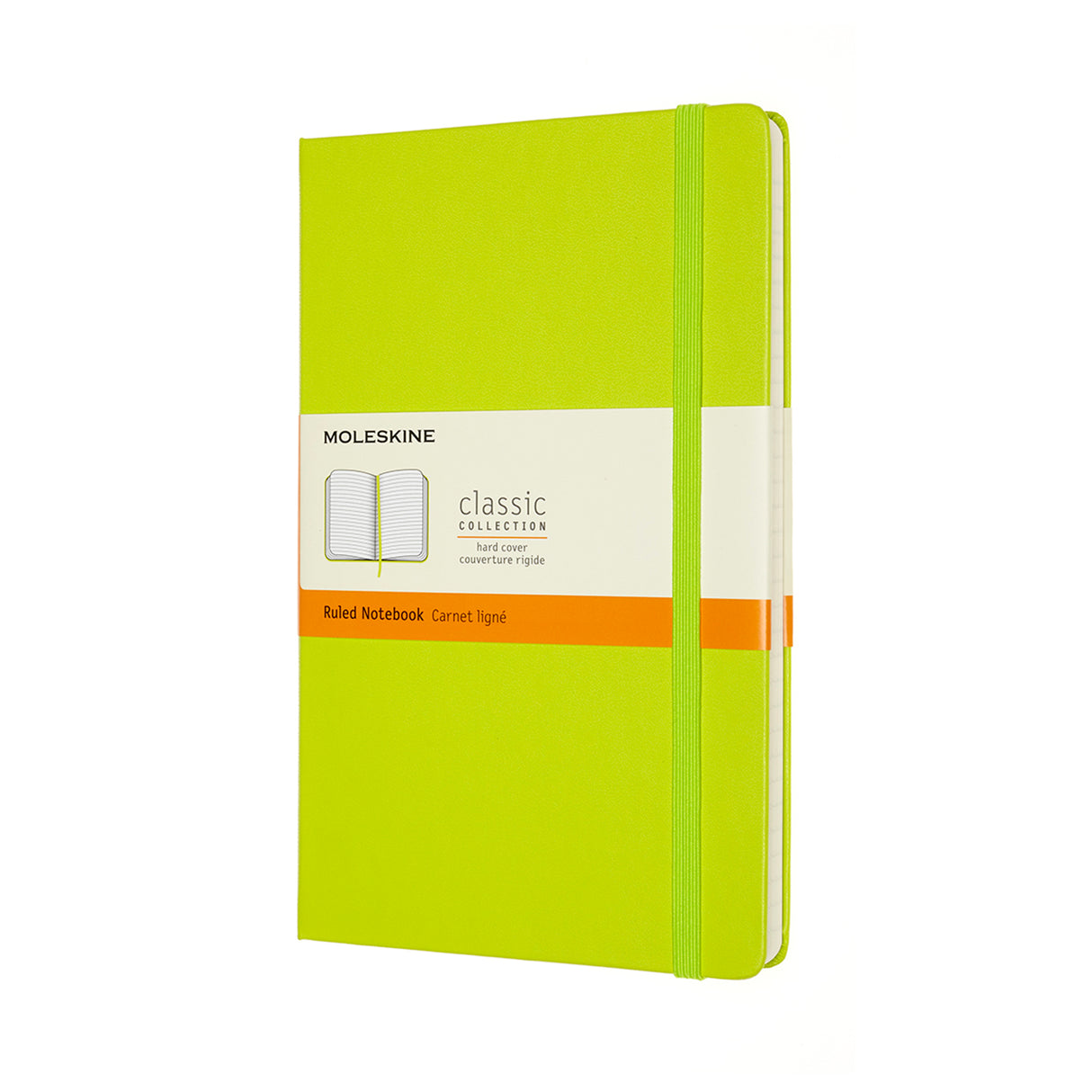 Moleskine Notebook Large Ruled Lemon Green Hard - Cafe Supply