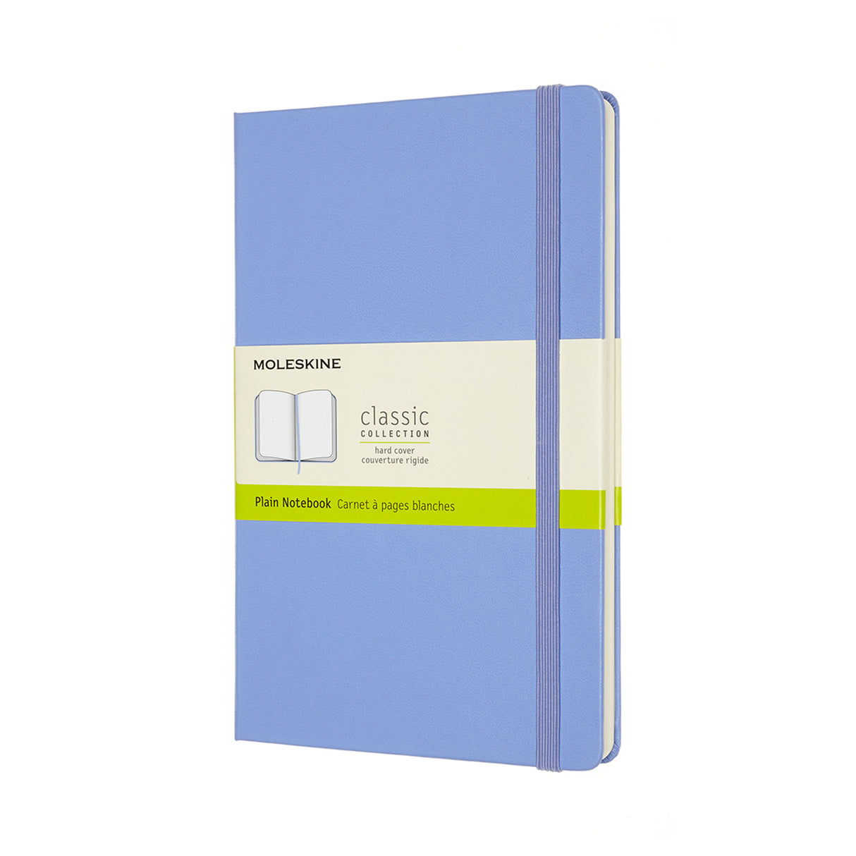 Moleskine Notebook Large Plain Hydrangea Blue Hard - Cafe Supply