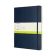 Moleskine Notebook XL Plain Sapphire Blue Hard - Cafe Supply