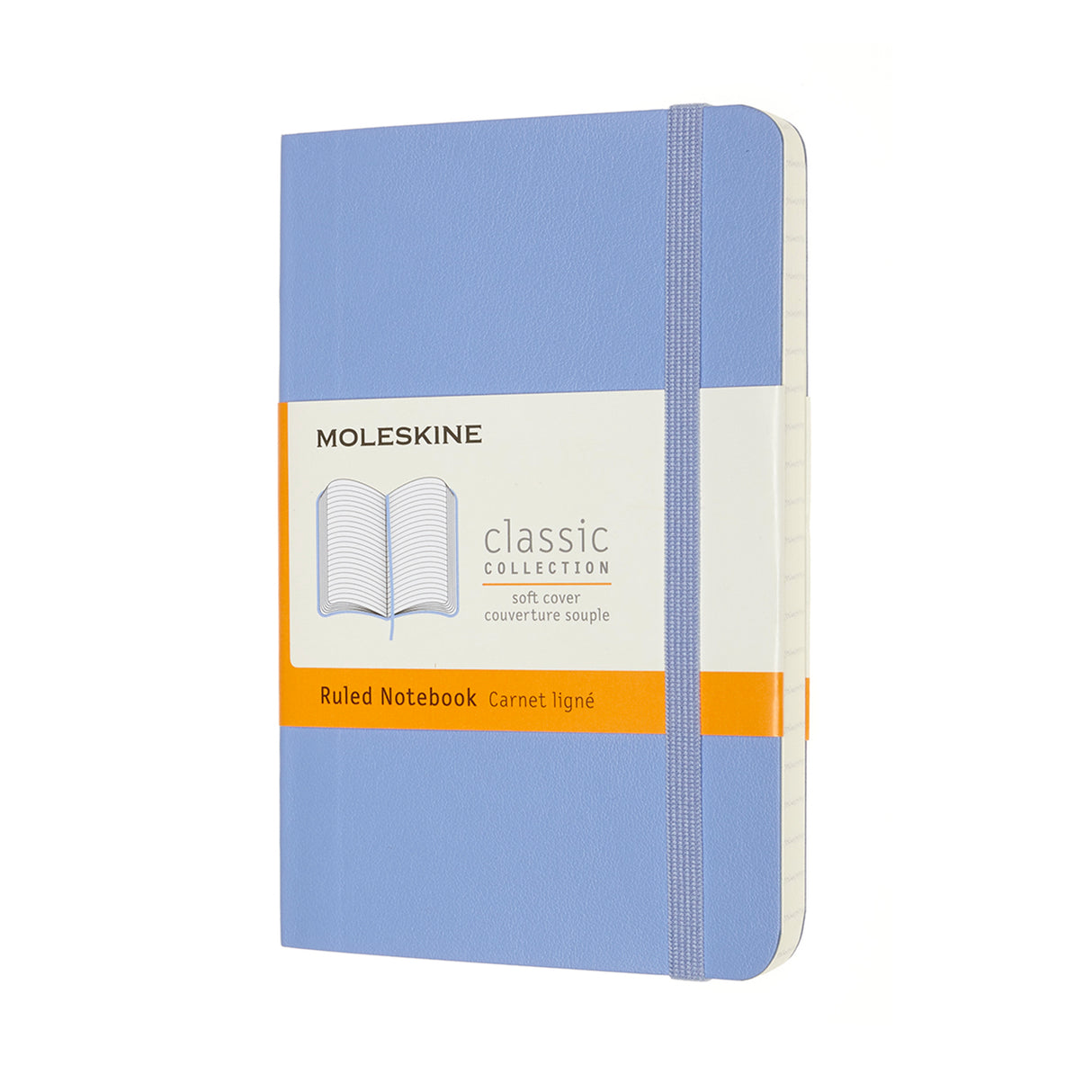 Moleskine Notebook Pocket Ruled Hydrangea Blue Soft - Cafe Supply