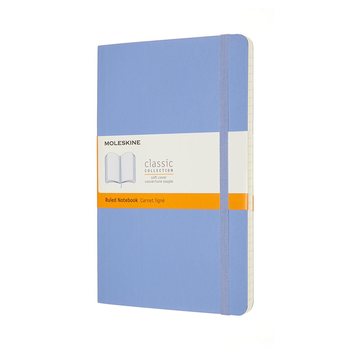 Moleskine Notebook Large Ruled Hydrangea Blue Soft - Cafe Supply