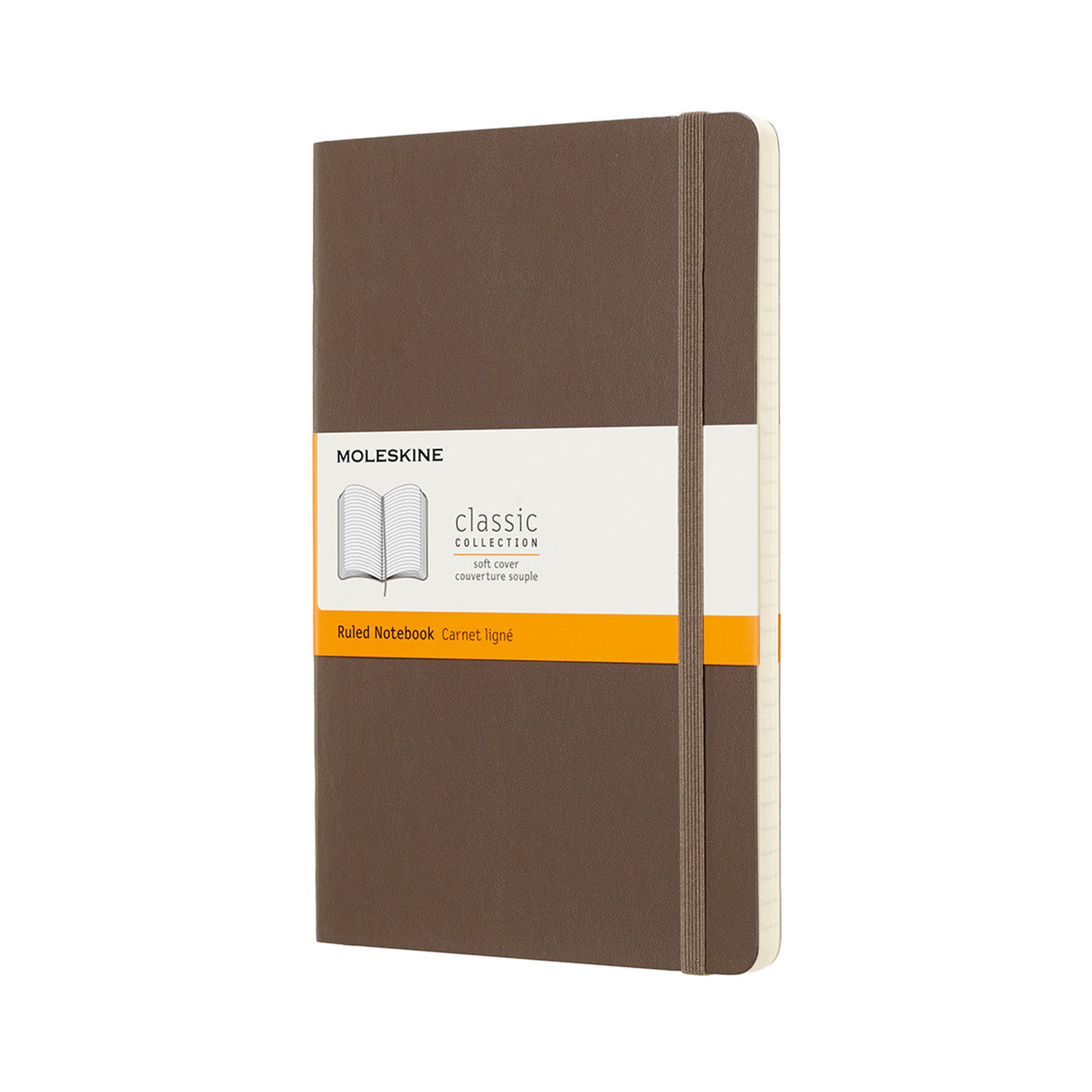 Moleskine Notebook Large Ruled Earth Brown Soft - Cafe Supply