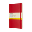Moleskine Notebook Large Square Scarlet Red Soft Cover - Cafe Supply