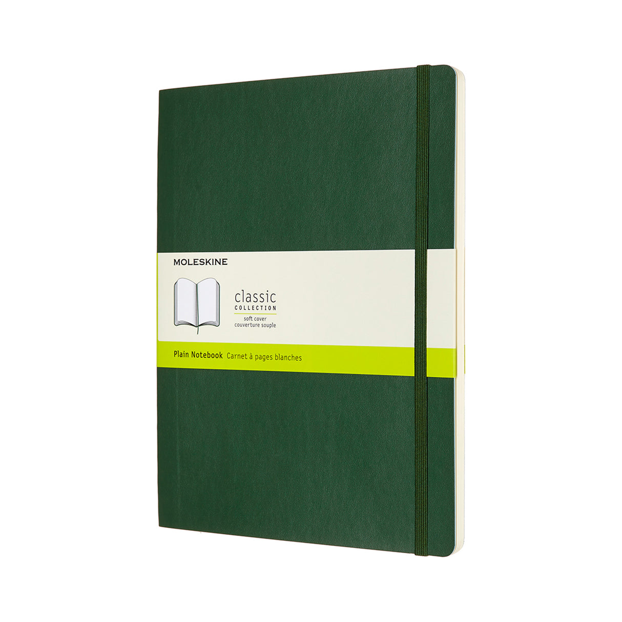 Moleskine Notebook XL Myrtle Green Soft Cover Plain - Cafe Supply