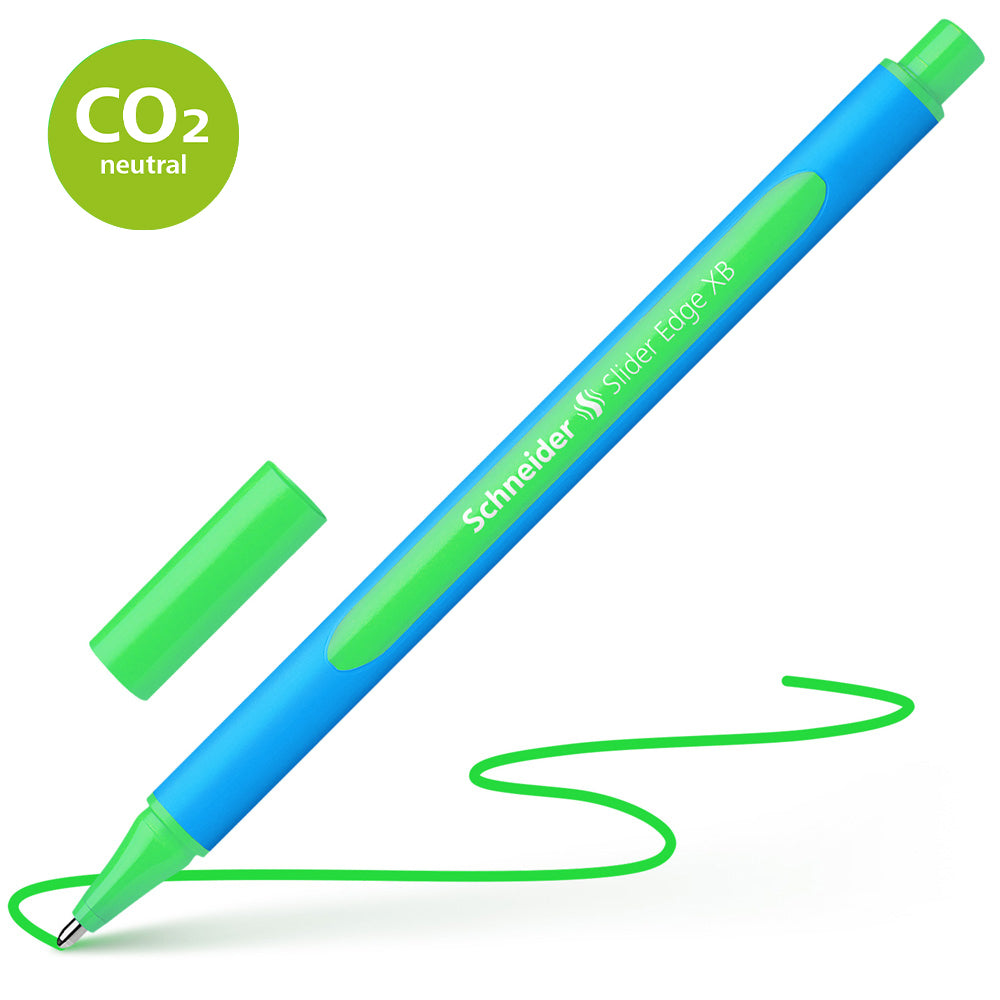 Schneider Ballpoint Pen Slider Edge Extra Broad Green - Cafe Supply