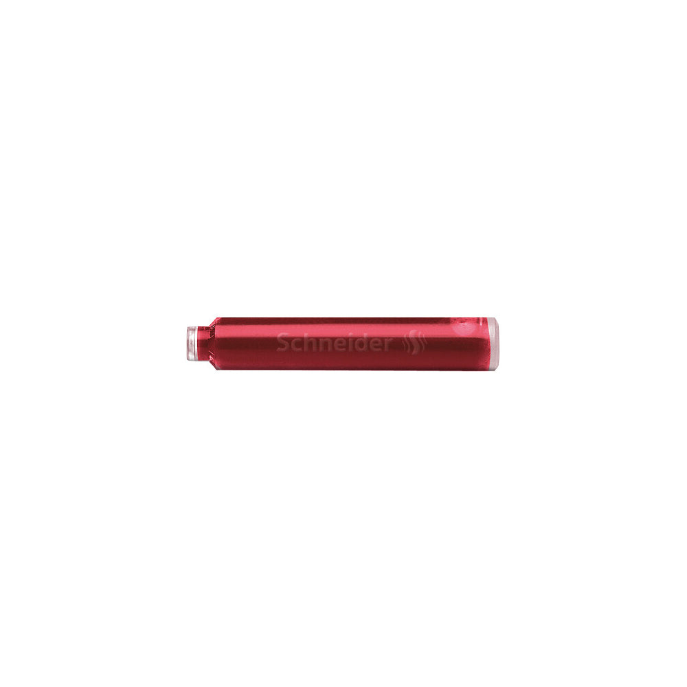 Schneider Fountain Pen Ink Cartridge Red Box 6 pieces - Cafe Supply