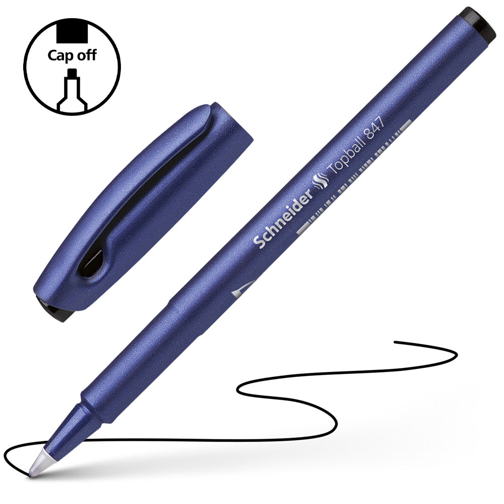 Schneider Rollerball Topball 847 0.5mm Black - Cafe Supply