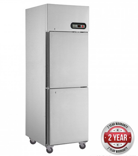 SUF500 TROPICAL Thermaster 2×½ door SS Freezer - Cafe Supply