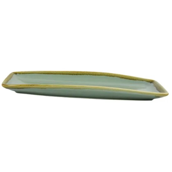 Aqua Green Rect Platter 330X140X32Mm - Cafe Supply