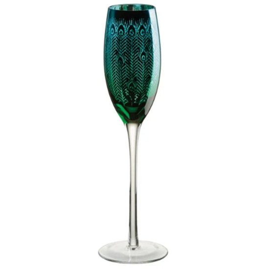 Artland Peacock Champagne Flute Set Of 2 - Cafe Supply