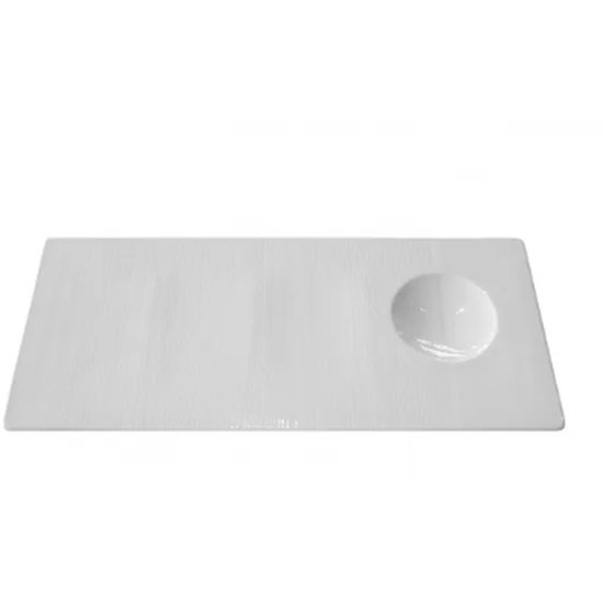 Aura Rect Plate 350X155Mm - Cafe Supply