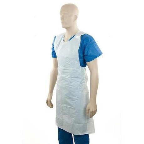 Bastion Apron White Heavy Duty - Tear Off - Cafe Supply