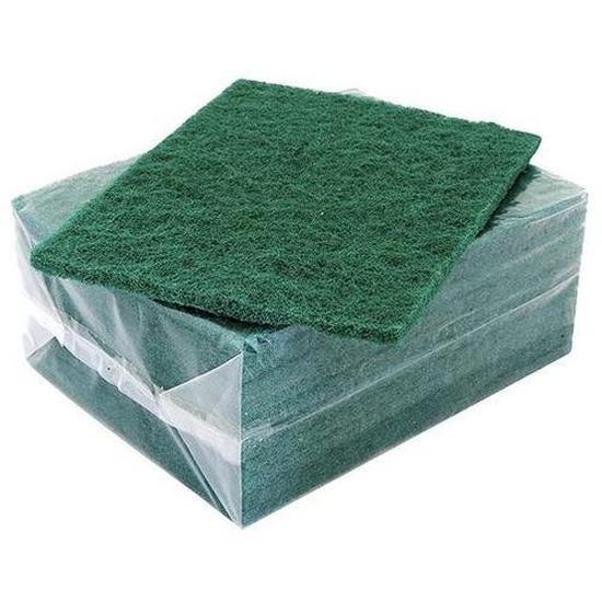 Bastion Green Scouring Pads - 10x1 Pack - Cafe Supply
