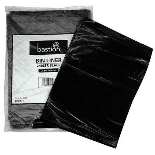 Bastion Large Waste Bin Liner 240ltr Black - Cafe Supply