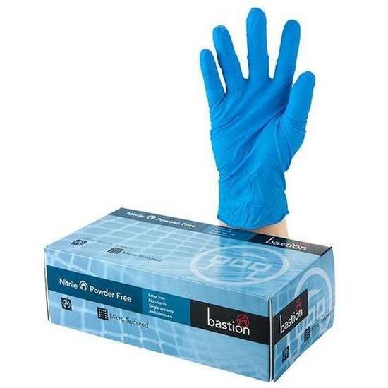 Bastion Nitrile P/F Small Gloves 240mm Cuff - Cafe Supply