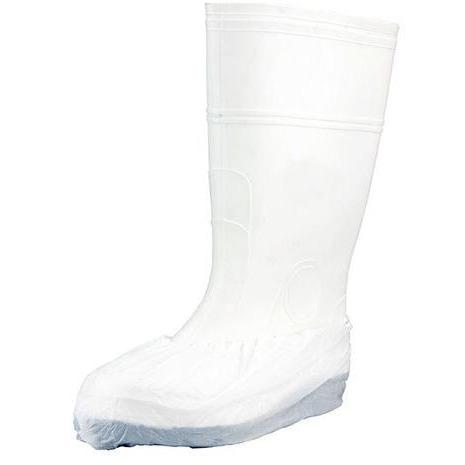 Bastion Polyethylene Overshoes - White - Cafe Supply