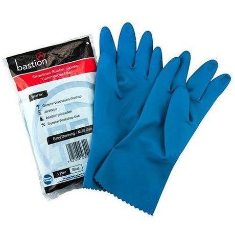 Bastion Silverline Blue Medium Gloves - Cafe Supply
