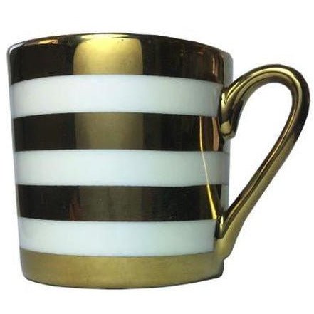 Bia Stripes Mug Gold (4) - Cafe Supply