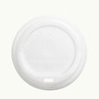 Bioplastic EcoCup Lid - WHITE 90mm - Cafe Supply