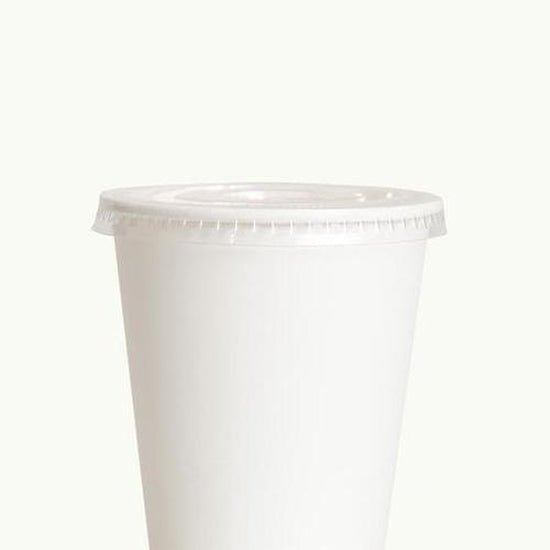 Bioplastic EcoCup Lid with Straw Hole 90mm - Cafe Supply