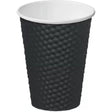 Black Dimple Paper Coffee Cup - Cafe Supply