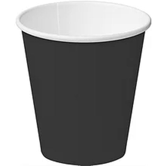 Black Paper Coffee Cup - Cafe Supply
