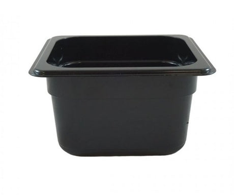 Black Poly 1/6 Gastronorm Pan - Cafe Supply