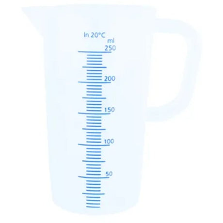 BLUE SCALE THERMO MEASURING JUG 250ML - Cafe Supply