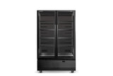 BME1200N-A 2 Glass Door Display or Storage Fridge - Cafe Supply