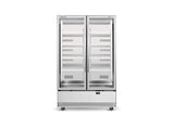BME1200N-A 2 Glass Door Display or Storage Fridge - Cafe Supply
