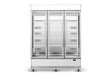 BME1500N-AC 3 Glass Door Display or Storage Fridge, Lit Sign - Cafe Supply