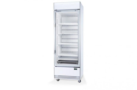 BME600N-AC 1 Glass Door Display or Storage Fridge, Lit Sign - Cafe Supply