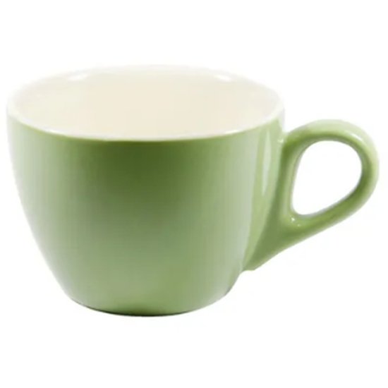 Brew Sage/White Lge Flat White Cup 220M - Cafe Supply