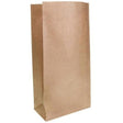 Brown Block Bottom Paper Bag No 2 Heavy Duty - 160(W) x 350(H) x 83(G) mm - Cafe Supply