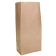 Brown Block Bottom Paper Bag No 3 Heavy Duty - 185(W) x 380(H) x 100(G) mm - Cafe Supply