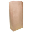 Brown Block Bottom Paper Bag No 5 Heavy Duty - 205(W) x 445(H) x 125(G) mm - Cafe Supply