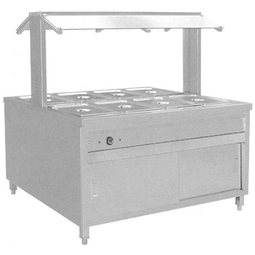 BS8H Heated Buffet Bain Marie Centre Servery - Cafe Supply