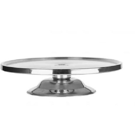 Cake Stand 30Cm S/S 7.5Cm High - Cafe Supply