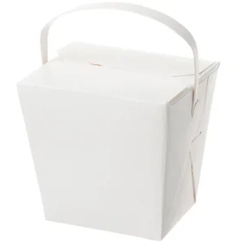 Cardboard Food Pail with Paper Handle - Cafe Supply