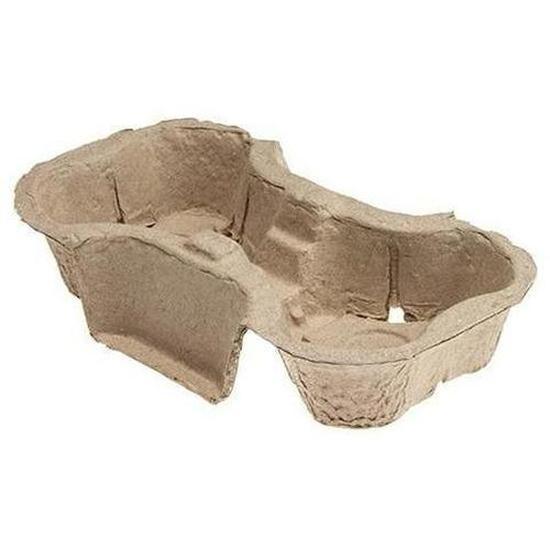 Cardboard Pulp 2 Cup Holder - Cafe Supply