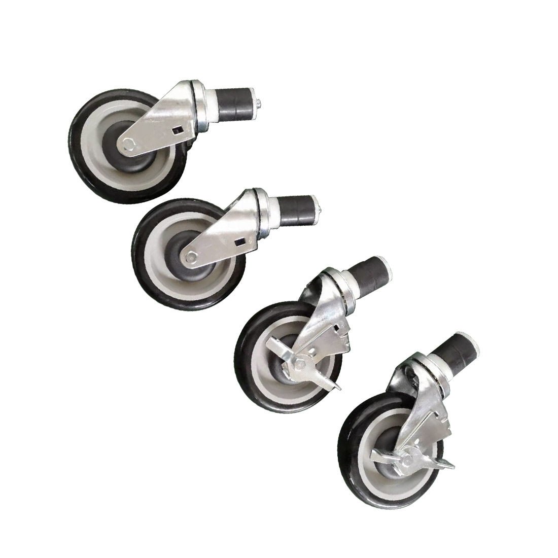 Castor Set for Economic Stainless Steel Benches - Cafe Supply