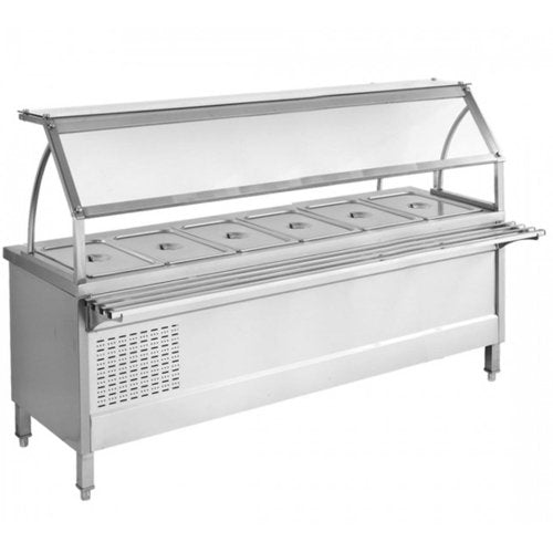 Chilled Six Pan Bain Marie Fridge - Cafe Supply