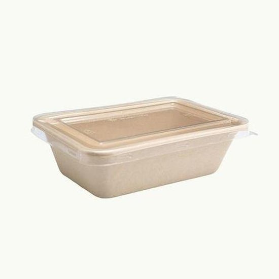 Clear Lid for 700mL Bamboo Food Box - Cafe Supply